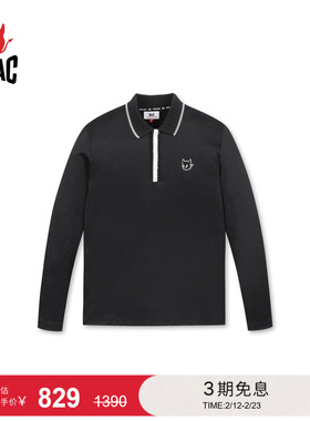 WAAC小恶魔官方男士高尔夫服装KNIT COLLAR长袖POLO