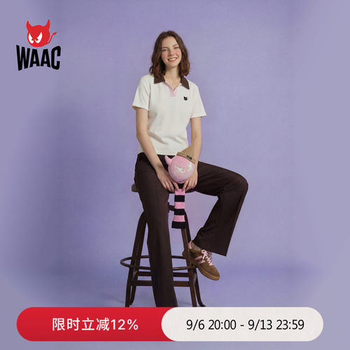 WAAC小恶魔官方春夏新品女士高尔夫服装EASY BANDING PANTS长裤