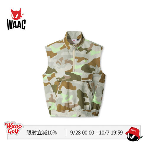 WAAC小恶魔官方春夏新品女士高尔夫服装SEERSUCKER VEST背心马甲