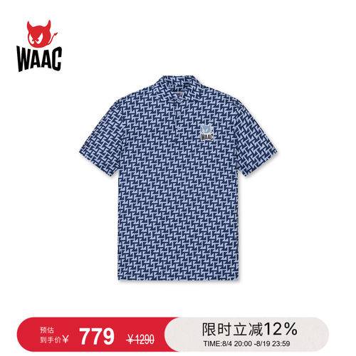 WAAC小恶魔官方春夏男士高尔夫服装TRAP POLO短袖POLO衫