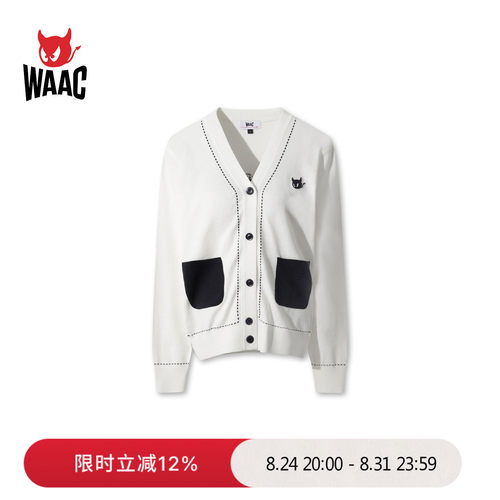 WAAC小恶魔官方女士高尔夫服装Cardigan开襟衫外套