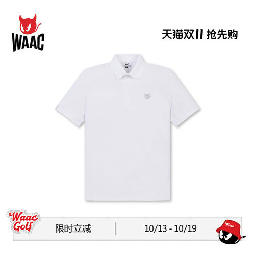 WAAC小恶魔官方春夏男士高尔夫服装PIQUE SS POLO短袖POLO衫