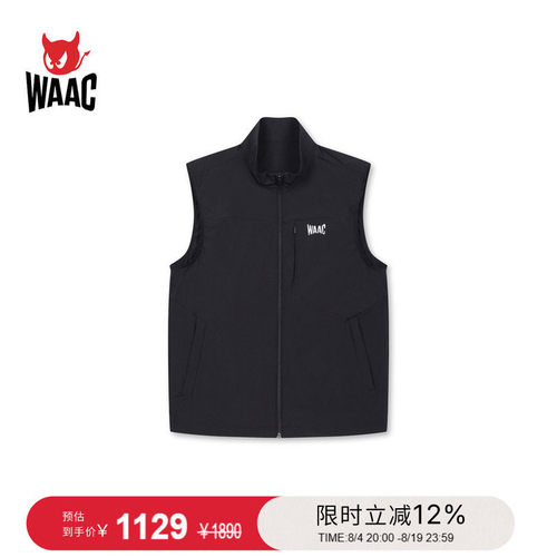 WAAC小恶魔官方男士高尔夫服装FULL ZIP VEST马甲