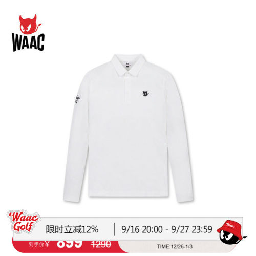 WAAC小恶魔官方男士高尔夫服装WAACKY FLEECE LS 长袖POLO