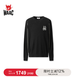 WAAC小恶魔官方早秋男士高尔夫服装Crewneck Sweater圆领衫