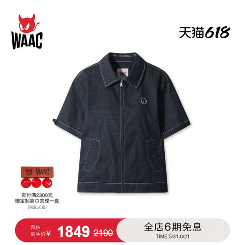 WAAC小恶魔官方春夏新品女士高尔夫服装SETUP HALF SHIRTS衬衫