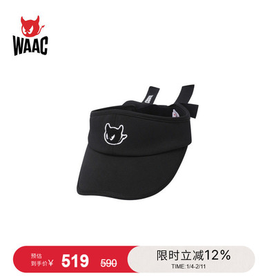 WAAC小恶魔官方早春新品RIBBON VISOR空顶帽