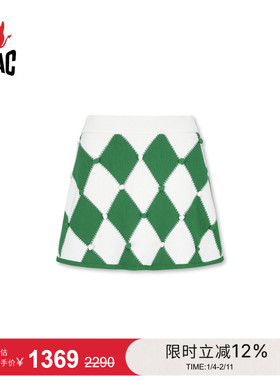 WAAC小恶魔官方女士高尔夫服装KNIT SKORT裙子