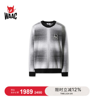 WAAC小恶魔官方早秋男士高尔夫服装Crewneck Sweater圆领衫