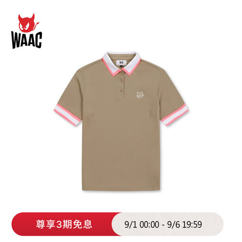 WAAC小恶魔官方春夏女士高尔夫服装POLO短袖