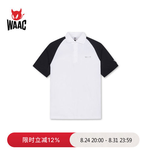 WAAC小恶魔官方春夏男士高尔夫服装SS RAGLAN POLO短袖POLO衫