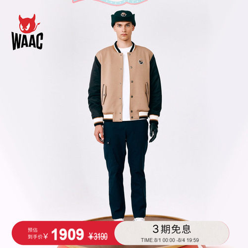 WAAC小恶魔官方男士高尔夫服装VARSITY JACKET夹克外套
