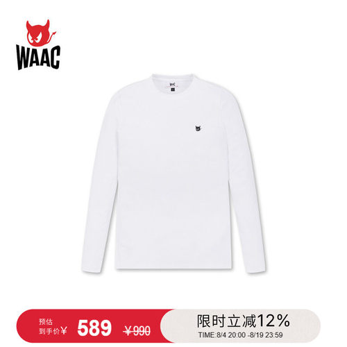 WAAC小恶魔官方女士高尔夫服装LS CREWNECK TOP长袖T恤