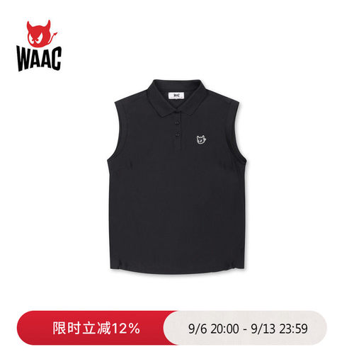 WAAC小恶魔官方春夏女士高尔夫服装JERSEY POLO VEST无袖POLO衫