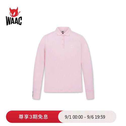 WAAC小恶魔官方春夏女士高尔夫服装HIGH STRETCH POLO长袖POLO衫
