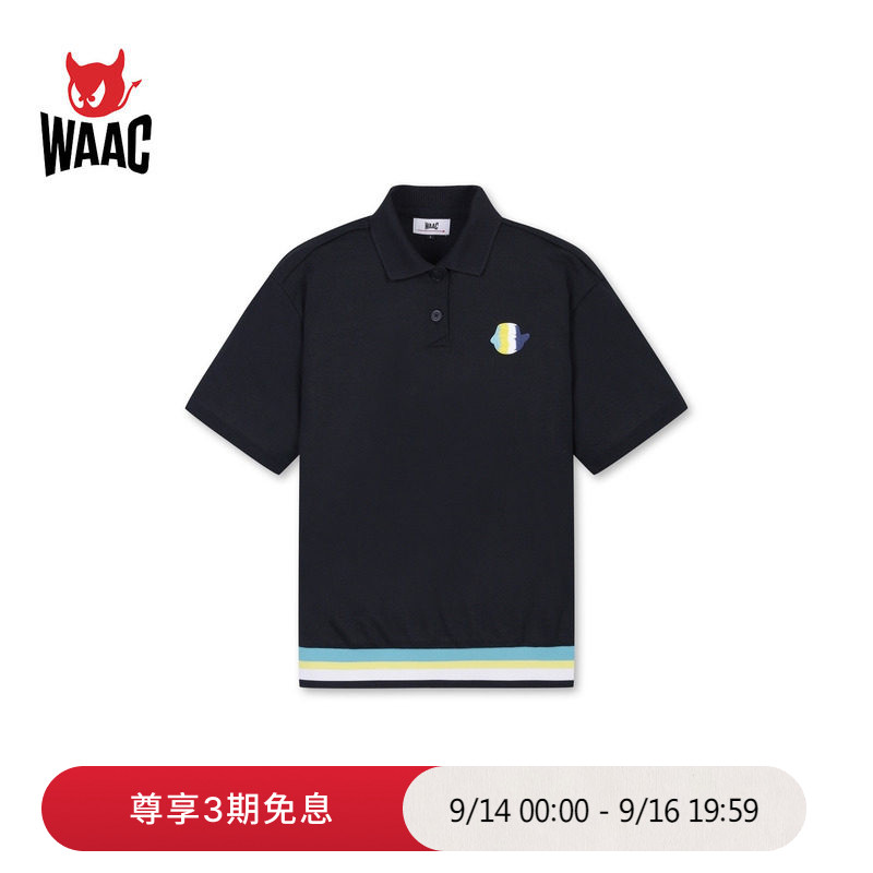 WAAC小恶魔官方春夏女士高尔夫服装LOOSE FIT POLO短袖POLO衫图片