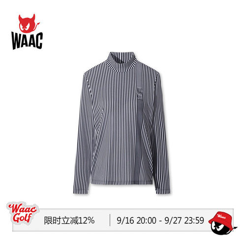 WAAC小恶魔官方春夏新品女士高尔夫服装HIGHNECK TOP套头衫