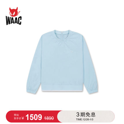 WAAC小恶魔官方春夏新品女士高尔夫服装Crewneck Pullover卫衣