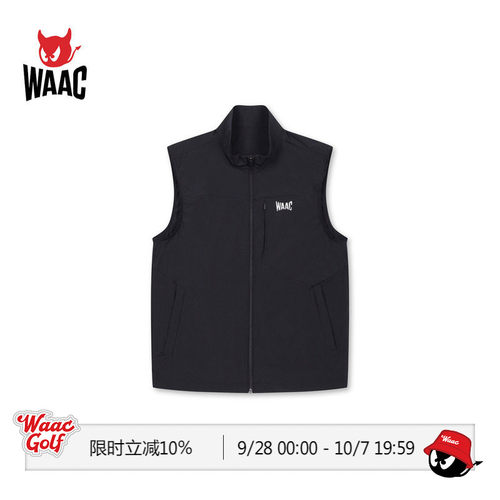 WAAC小恶魔官方男士高尔夫服装FULL ZIP VEST马甲