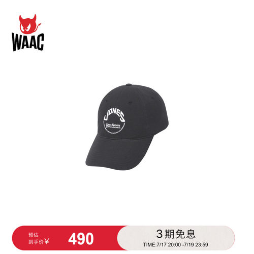 【JONES联名】WAAC小恶魔官方春夏新品CIRCLE LOGO CAP鸭舌帽