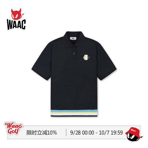 WAAC小恶魔官方春夏女士高尔夫服装LOOSE FIT POLO短袖POLO衫