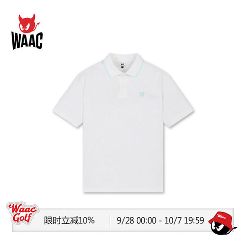 WAAC小恶魔官方春夏男士高尔夫服装RIB SS POLO短袖POLO衫