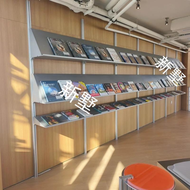 铝型材陈列书架展示壁式图片架画框架墙搁板画架壁架整理架收纳架