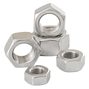 304不锈钢细齿反齿螺母左齿螺母防丝反扣M8M10M12M14M16 1.5