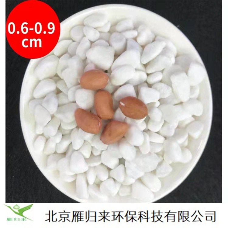 4-20cm白色石子洗米石园林铺路水族造景用鹅卵石水磨石子