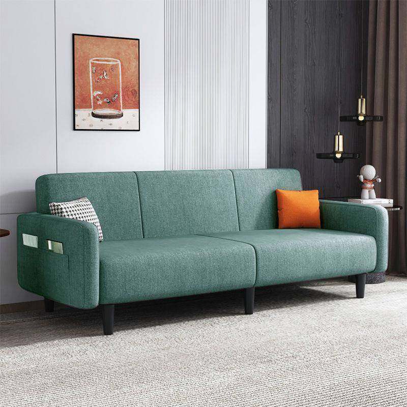 小户型科技布沙发出租房客厅公寓简约轻奢现代懒人布艺折叠床