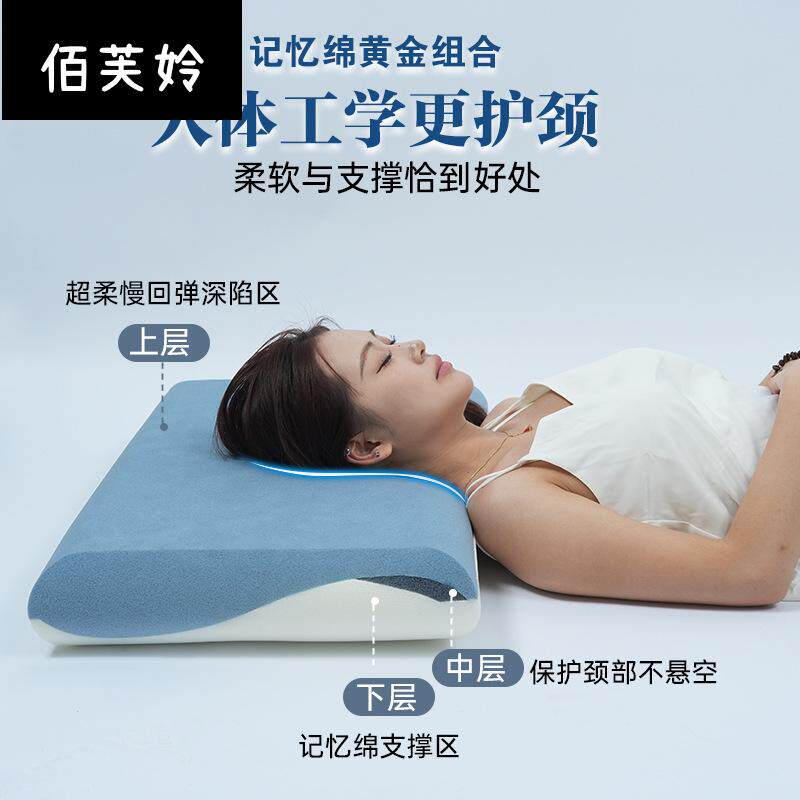 慢回弹太空记忆棉枕护颈解睡眠侧睡减压pro枕颈椎Pro记忆枕修护