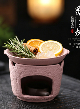 日式雪松隔火香薰炉蜡烛干烧