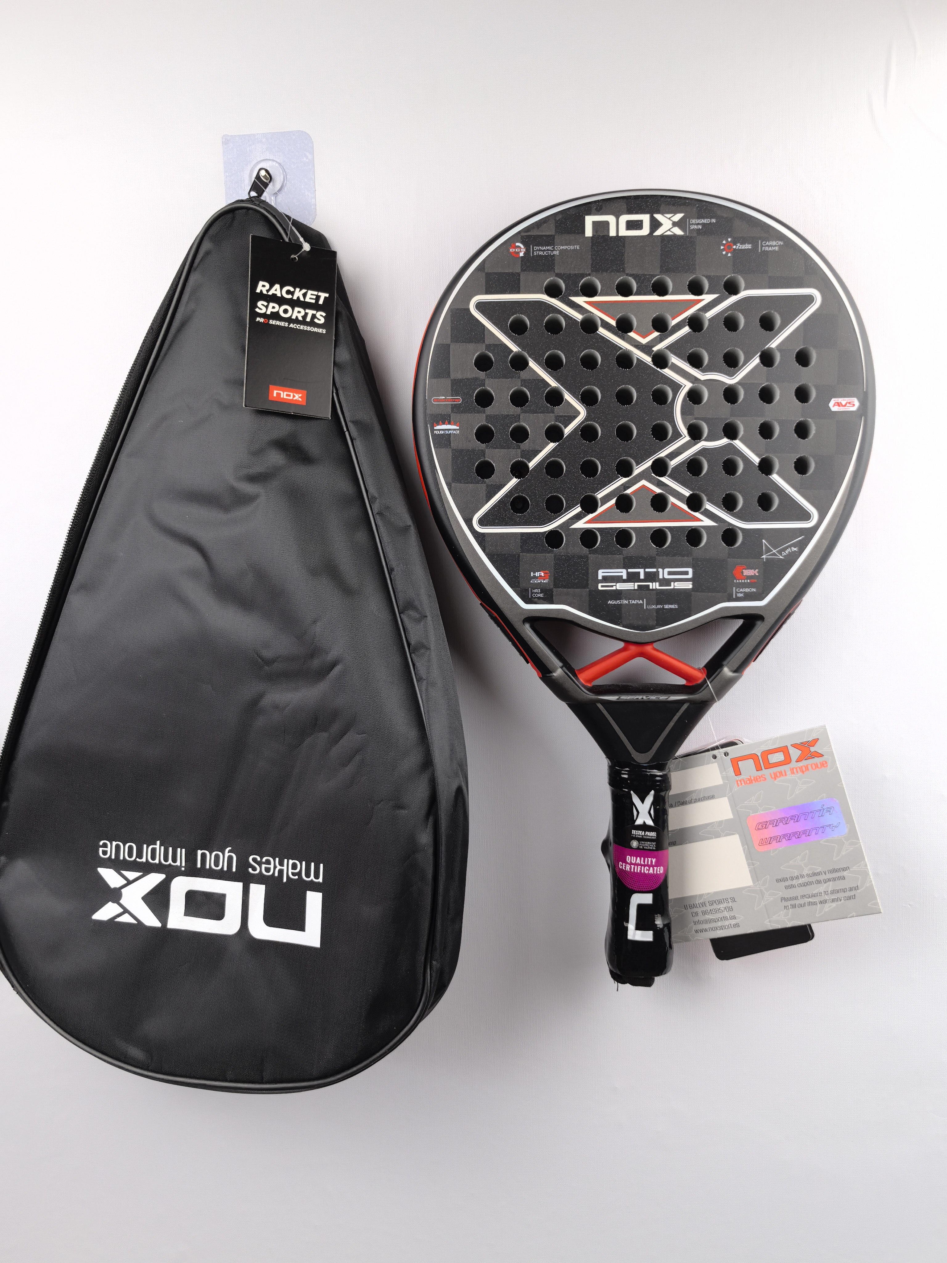 thumbnail for Genuine board tennis racket cage beach racket professional carbon fiber men's and women's free shipping