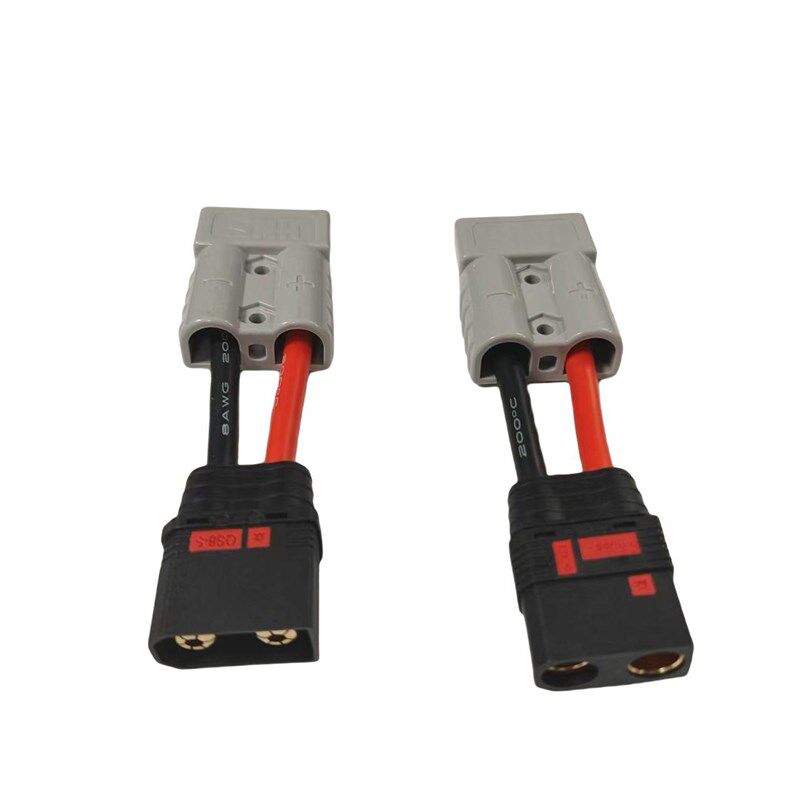 50A1b20A安德森插头转换QS8QS10电动车电池充电线大功率线
