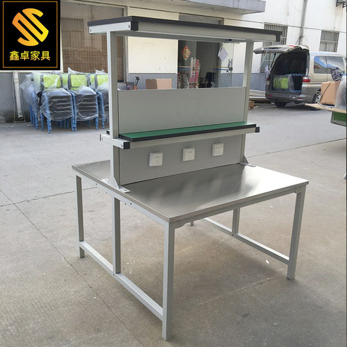 厂家直销车间不锈钢装配台电子厂生产工作台双面流水线操作工作台