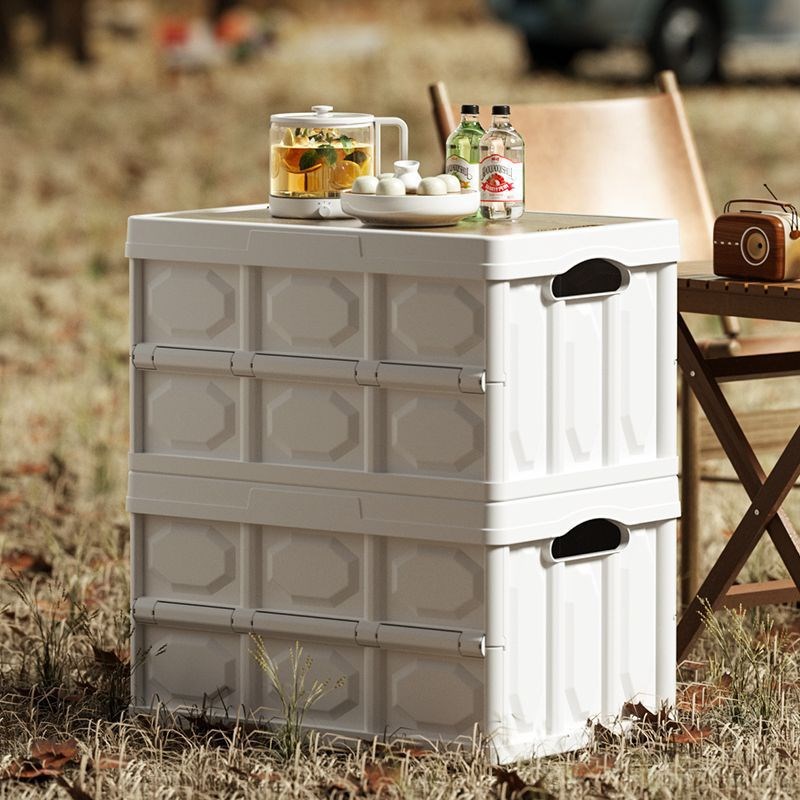 车载折叠收纳箱汽车后备箱储物箱多功能大号露营收纳箱郊游置物箱