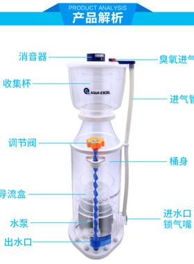 AE蛋分301 401 601 801 1001鱼缸蛋白质分离化氮鱼便分离器过滤器
