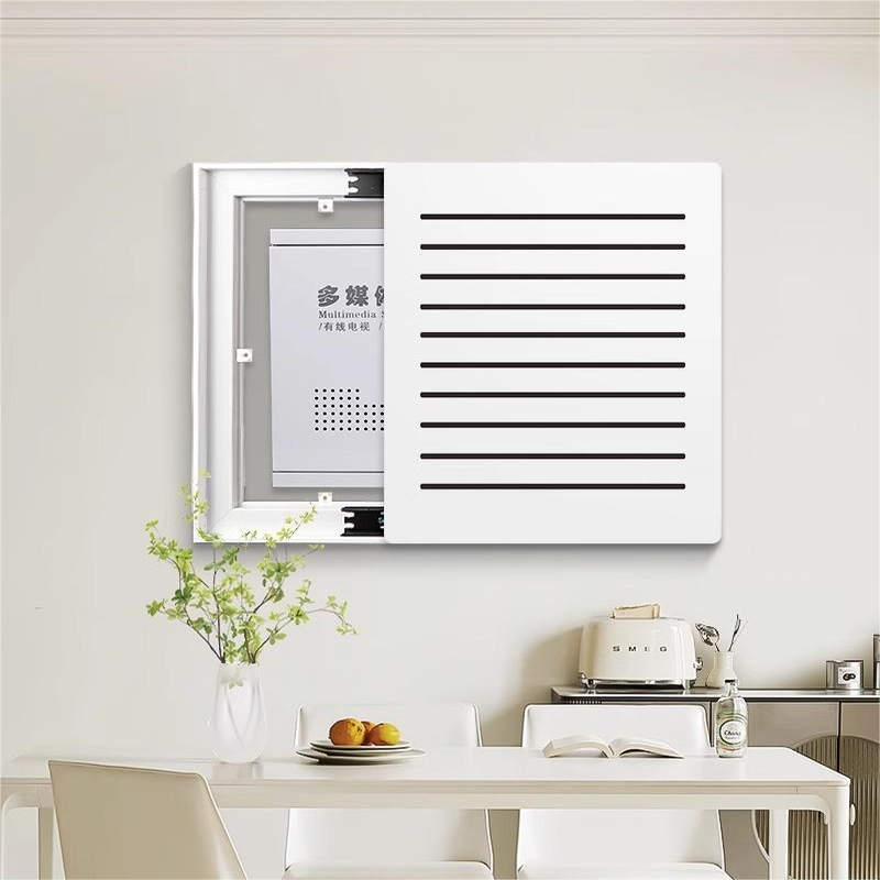 竖款多媒体电表箱装饰画弱电箱遮挡壁画配电箱盖板客厅电闸开关盒