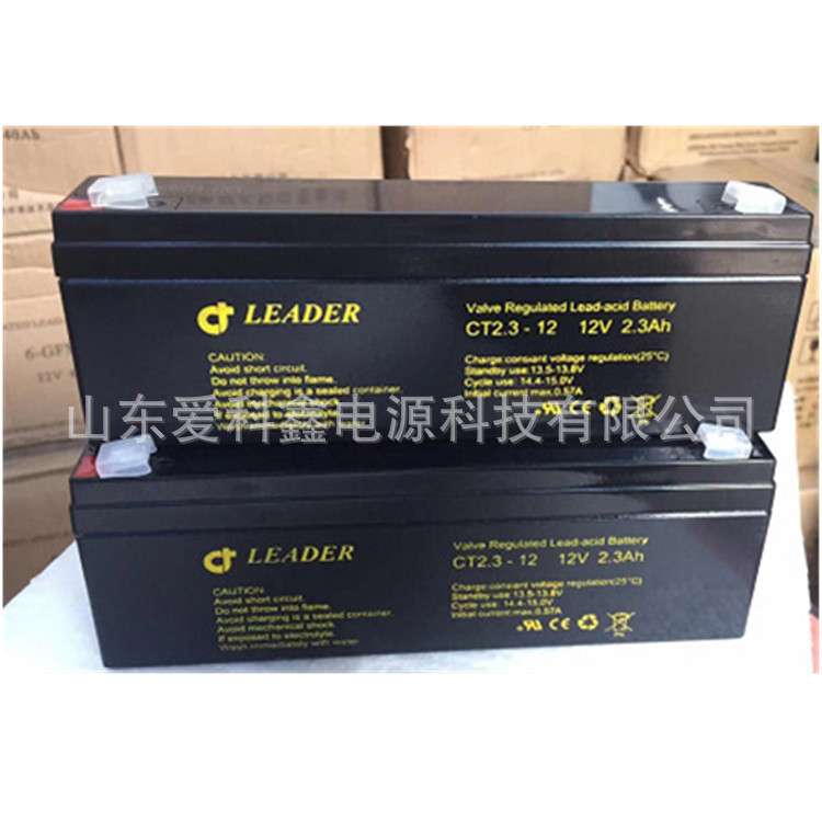 LEADER瑞典蓄电池CTG2.3-12 12v2.3AH 仪器监控电池