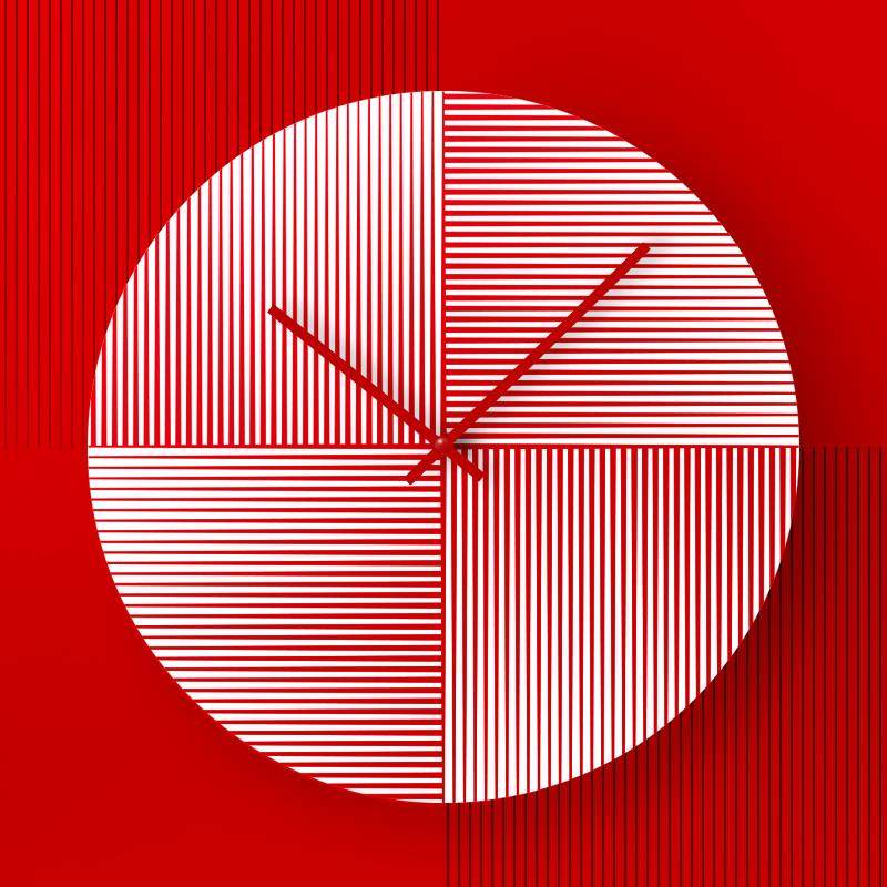 不争时间线系列挂表挂钟客厅家用钟表静音创意装饰波普艺术挂钟