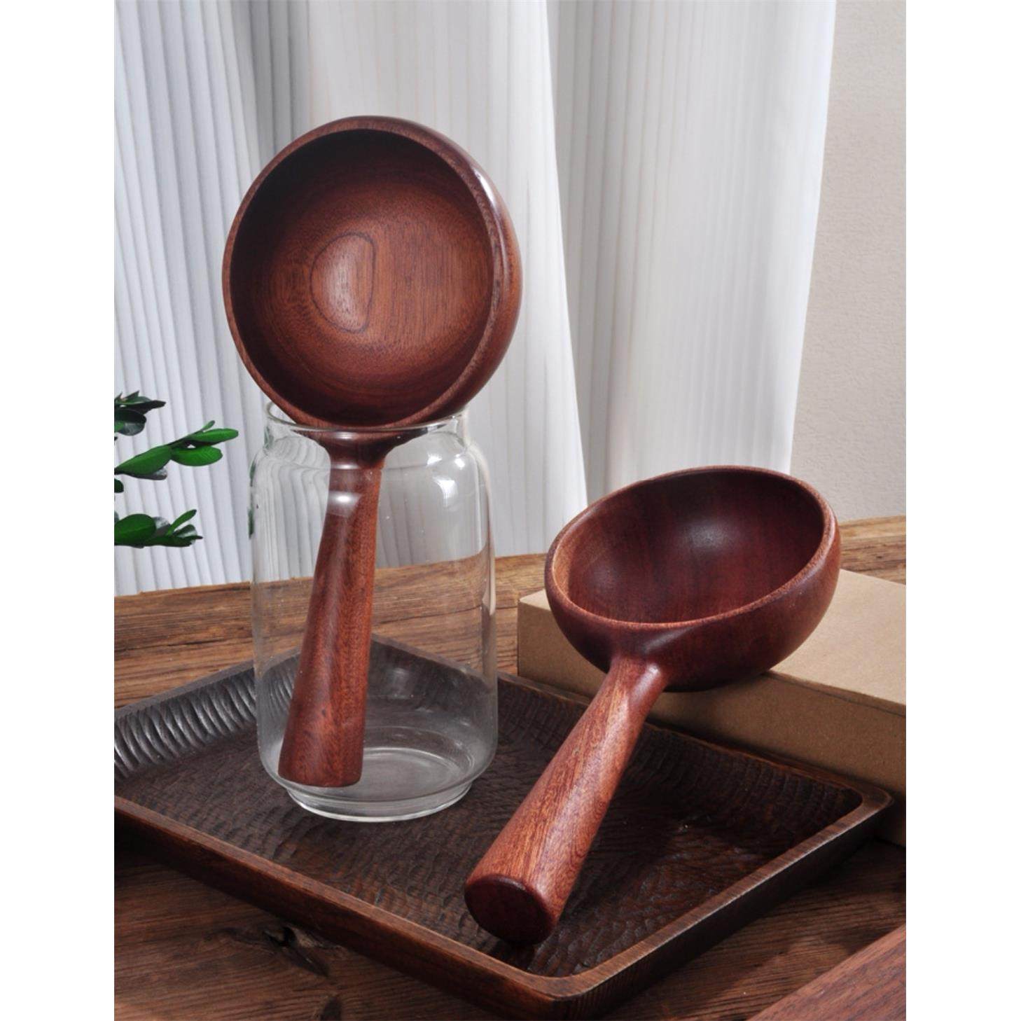 井柏然同款吃播勺子木勺特大号接菜勺子网红嗦粉干饭大勺创意水瓢