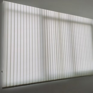 定制百叶窗帘垂直帘办公室客厅阳台遮光手拉竖百叶垂直帘客厅窗帘