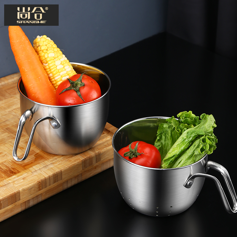 304不锈钢水瓢 家用水漂舀水勺水舀子厨房加厚摔U不破打水瓢水勺