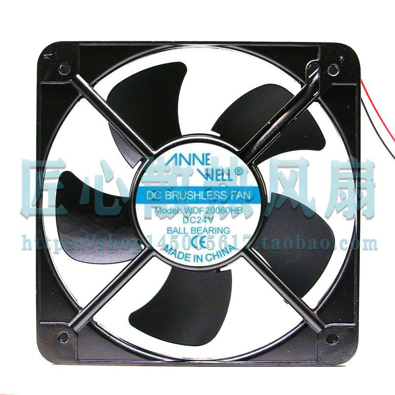 VNNK WELL WDF20060HB DC 24V 200x200x60mm 20厘米散热直流风机