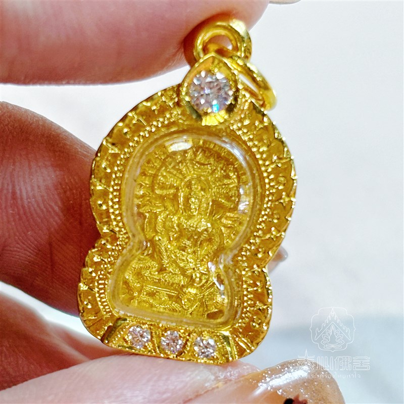 泰国特色泰牌 阿赞初瓜子泽度金 2547一期迷你泽度金瓜子模吊坠