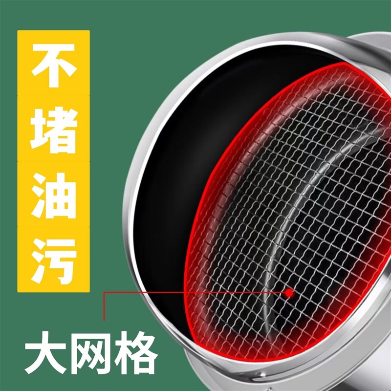 304不锈钢风帽油n烟机排烟排风管外墙出风口通风口防风防雨防鸟罩