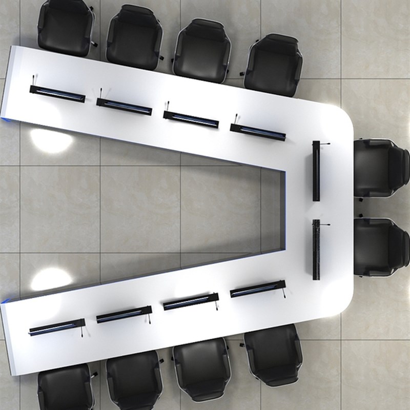 监控控制台e操作台定制弧形烤漆科技感中控室监控台指挥中心调度