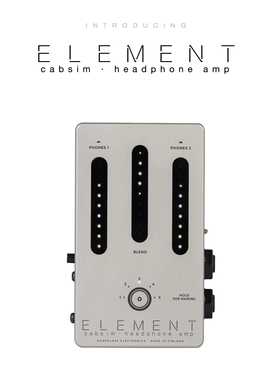 现货 Darkglass ELEMENT 吉他贝司箱体模拟 耳放单块效果器 DI盒