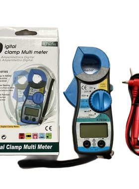 钳形电压电流表 测电阻电压万用表 MT87钳流表 数字钳形表 黄色