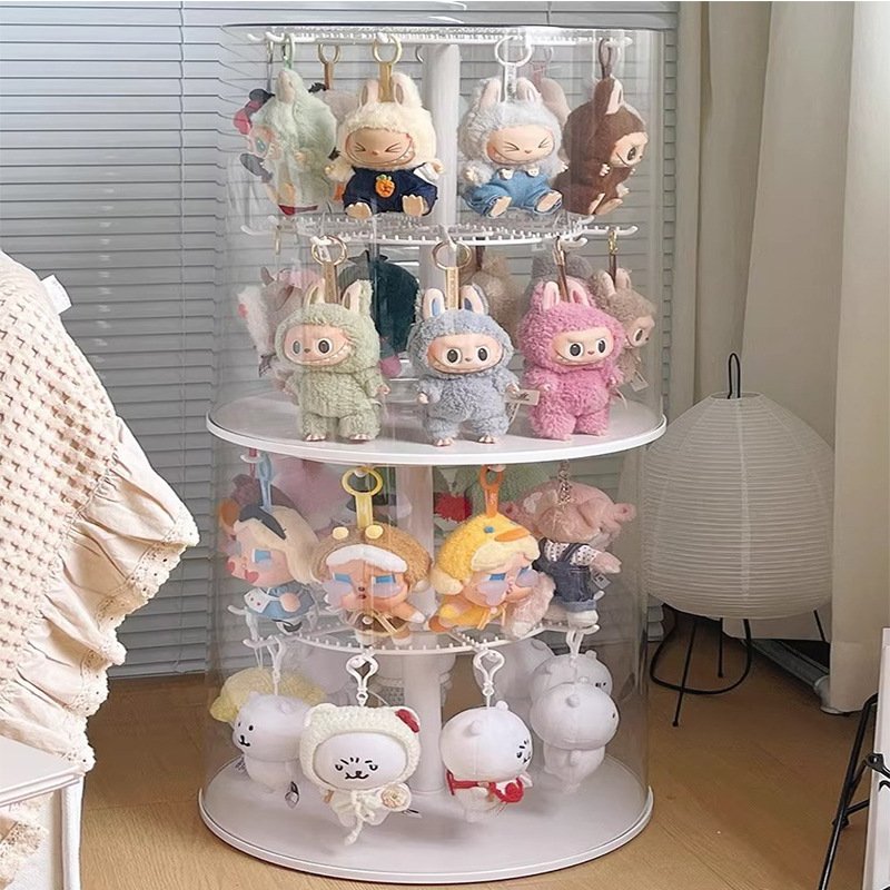 二代盲盒拉布布娃衣搪胶挂件集合系列坐坐派对labubu盲盒收纳代发